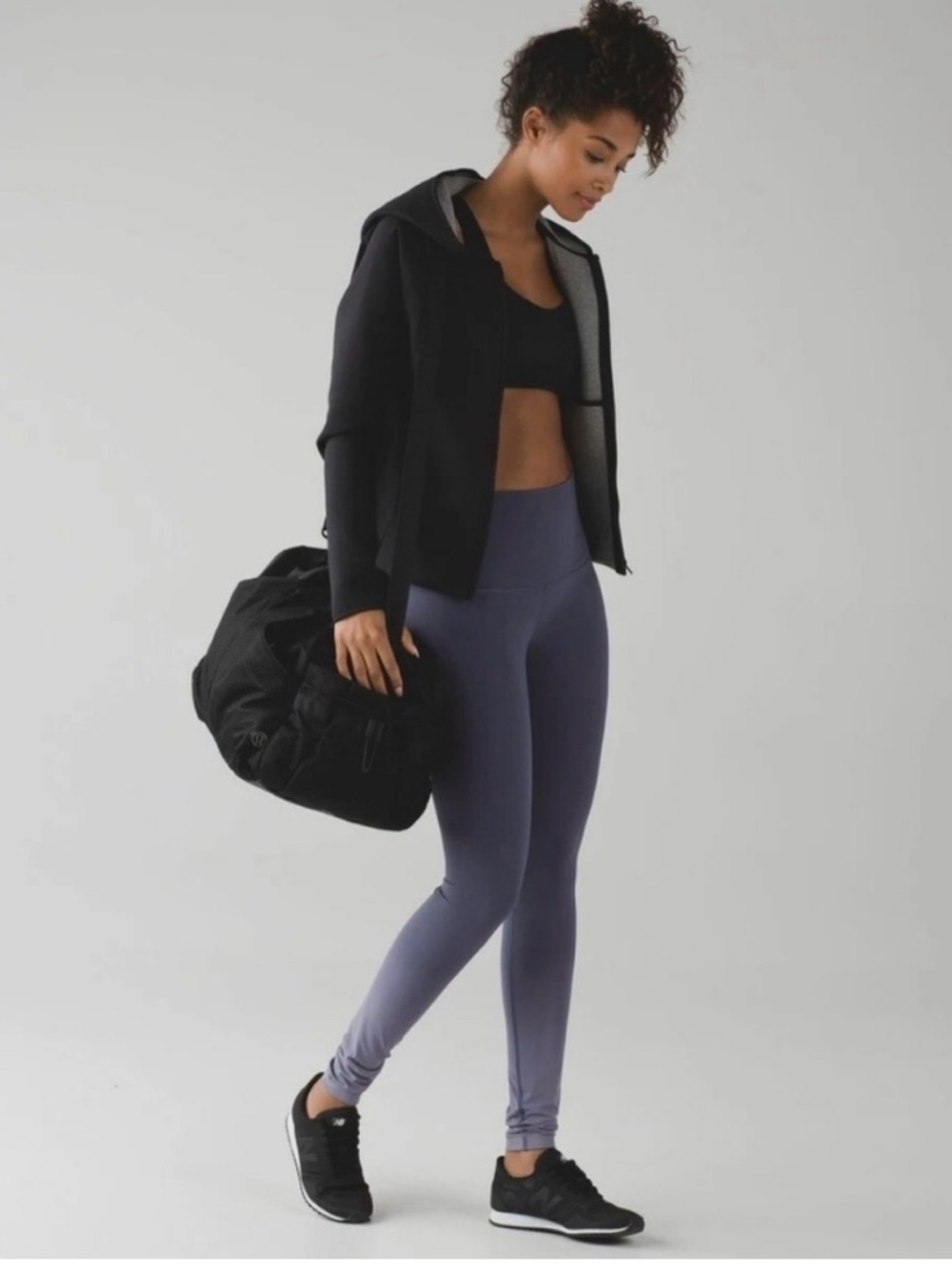 Lululemon Wunder Under Women's High Rise Leggings Purple Ombre